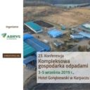 Konferencja Kompleksowa gospodarka odpadami, 3-5 września 2019 Karpacz