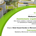 Zarezerwuj datę – Międzynarodowa konferencja: Zazielenianie współczesnych miast,18 – 19 kwietnia 2024, Warszawa i on-line