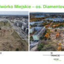 Trwa realizacja Zielonego Podwórka Miejskiego na Osiedlu Diamentowym w ramach projektu „Zielone korytarze miejskie – klimatyczne przebudzenie w Koninie”