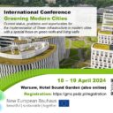 Konferencja Zazielenianie Współczesnych Miast wydarzeniem w ramach Festiwalu New European Bauhaus